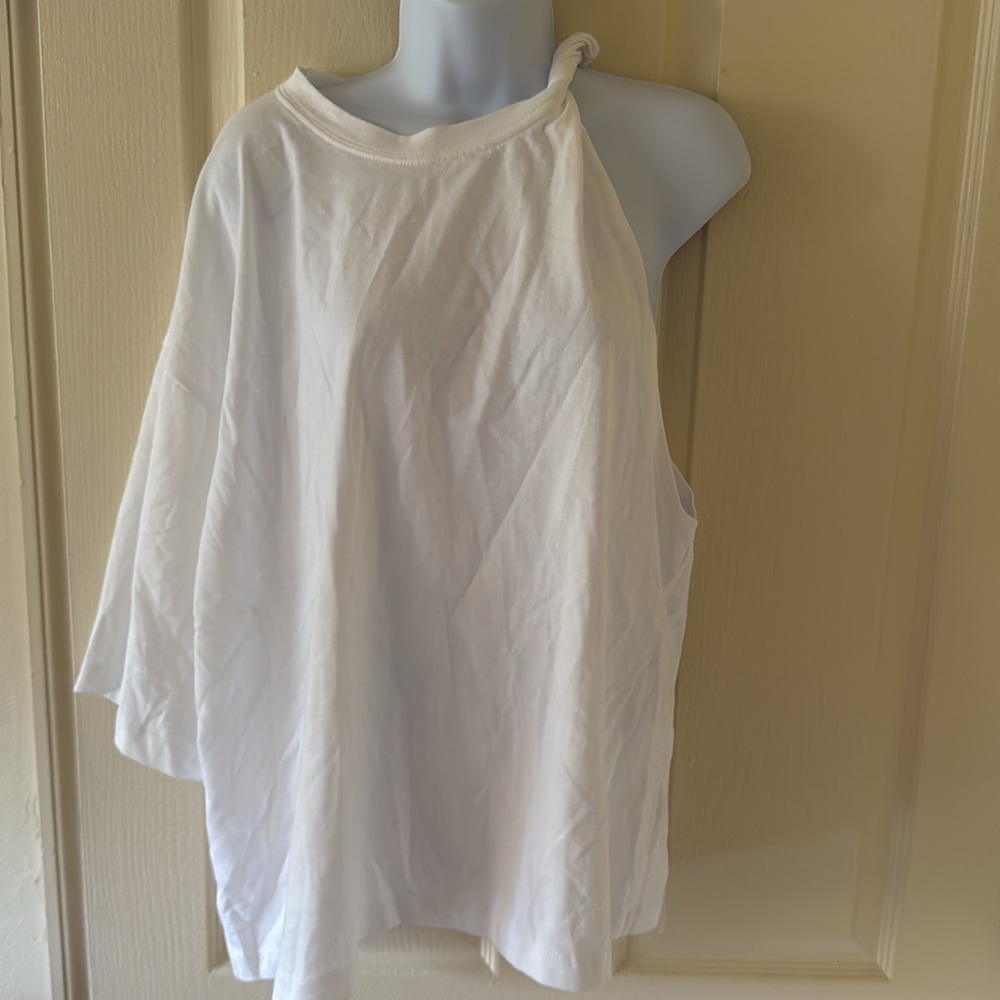 Topshop Premium Basic Ribbed Twist Oversized Tee … - image 5